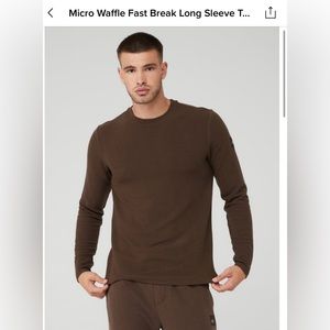 Alo Yoga Micro Waffle Long Sleeve Shirt